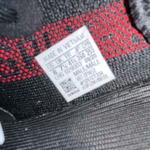 Black and red, size 8 us, worn 3 times - Picture 2 of 4